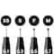 Faber-Castell® 4-Piece Black Pitt Artist Pen Set